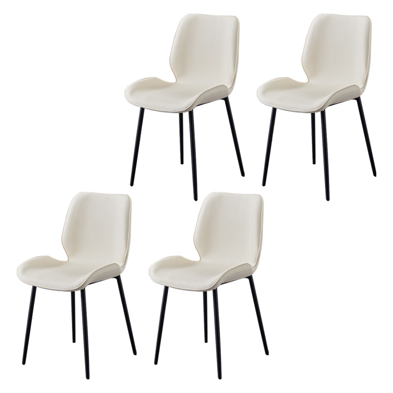Chaise d'appoint en métal pour café scandinave, finition mate, chaise de salle à manger à oreilles