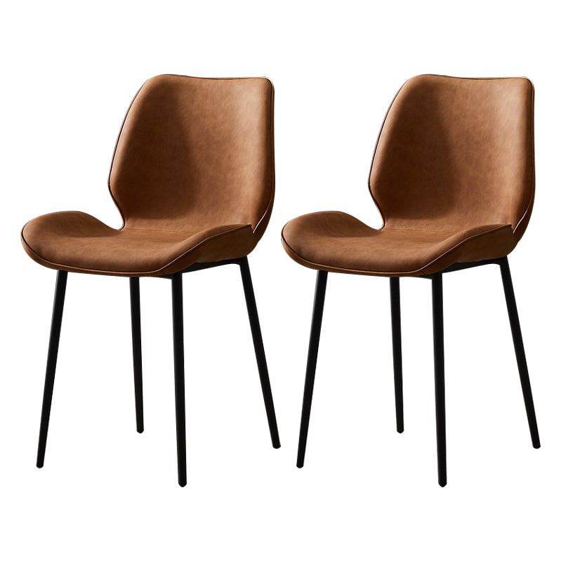 Chaise d'appoint en métal pour café scandinave, finition mate, chaise de salle à manger à oreilles
