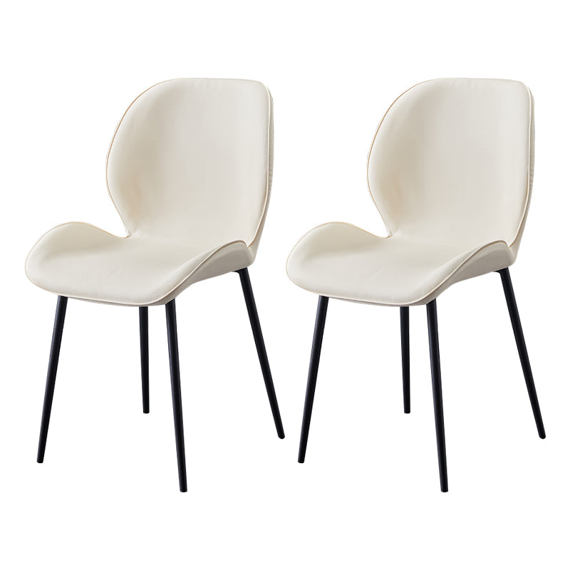 Chaise d'appoint en métal pour café scandinave, finition mate, chaise de salle à manger à oreilles