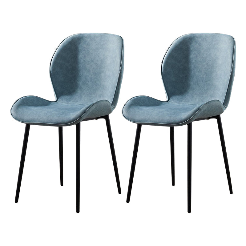 Chaise d'appoint en métal pour café scandinave, finition mate, chaise de salle à manger à oreilles