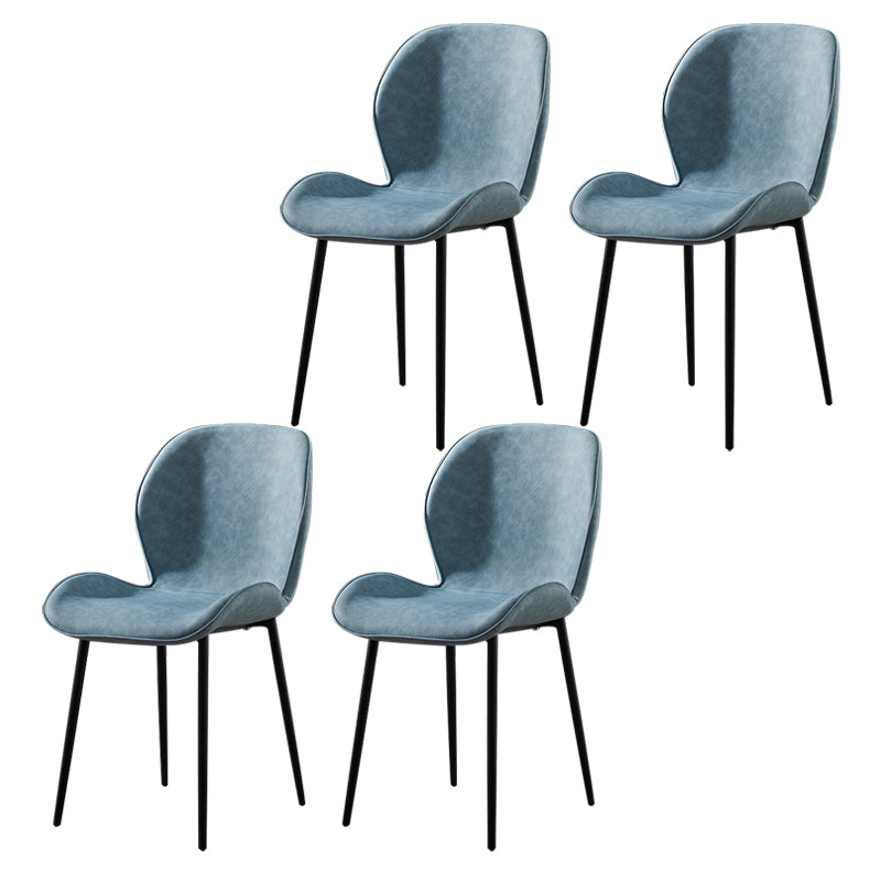 Chaise d'appoint en métal pour café scandinave, finition mate, chaise de salle à manger à oreilles
