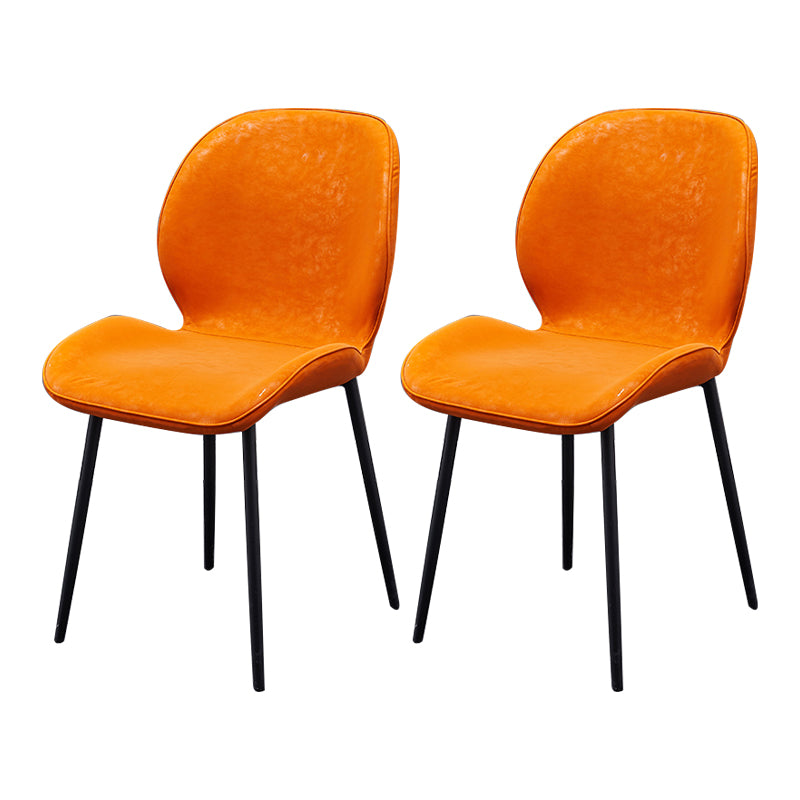 Chaise d'appoint en métal pour café scandinave, finition mate, chaise de salle à manger à oreilles