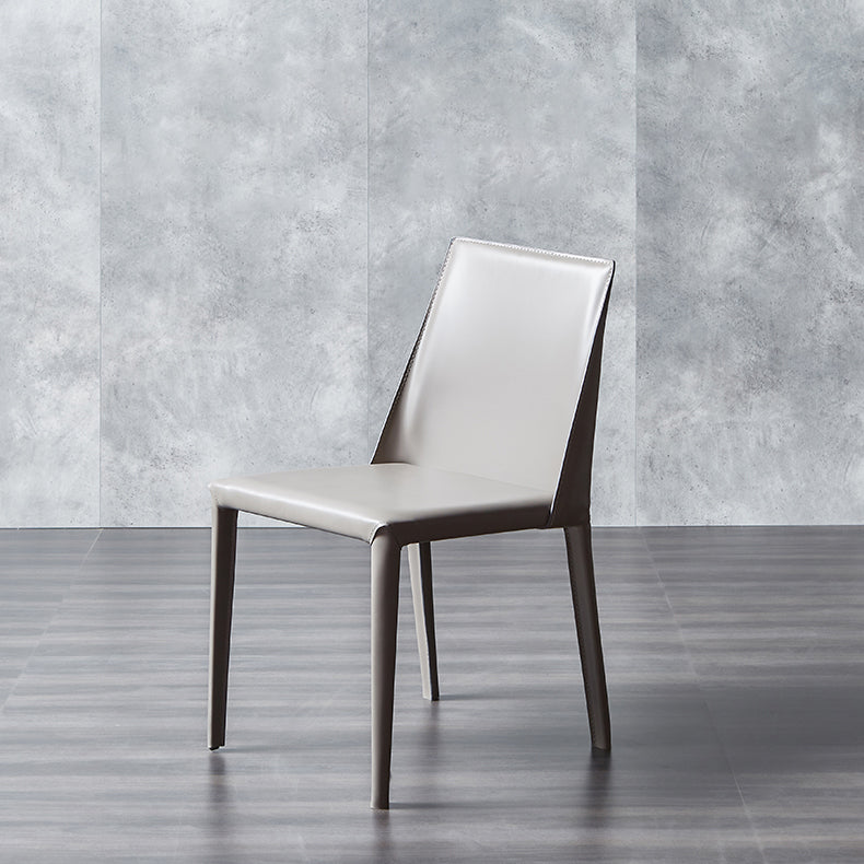 Chaise à dossier solide de style scandinave, pour usage domestique, chaises de salle à manger en métal