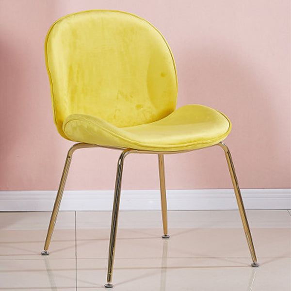 Metal Scandinavian Restaurant Side Chair Matte Finish Wingback Dining Chair