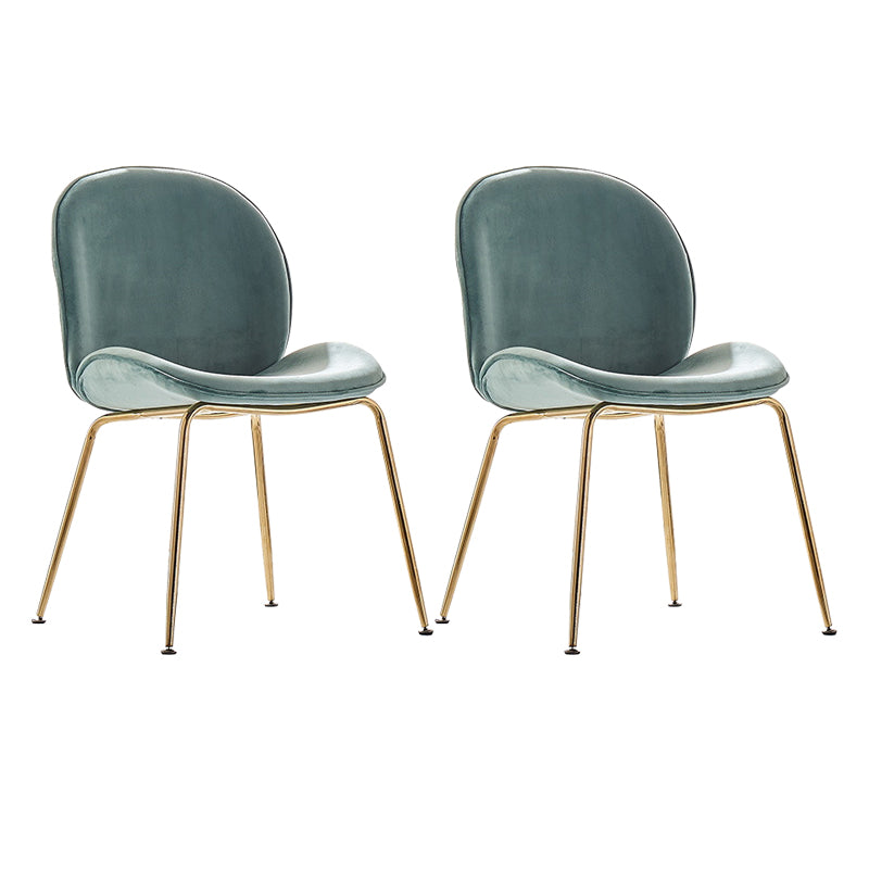 Metal Scandinavian Restaurant Side Chair Matte Finish Wingback Dining Chair
