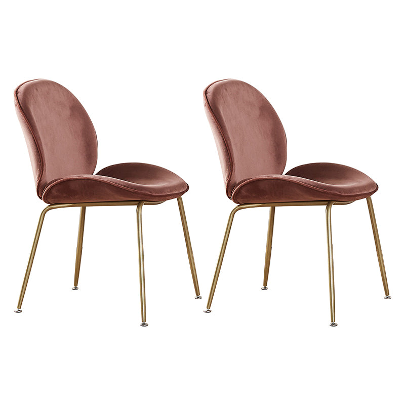 Metal Scandinavian Restaurant Side Chair Matte Finish Wingback Dining Chair