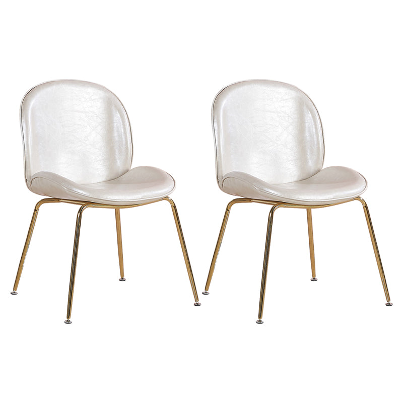 Metal Scandinavian Restaurant Side Chair Matte Finish Wingback Dining Chair