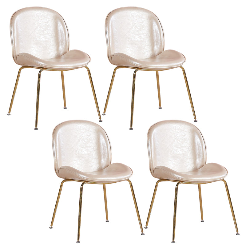 Metal Scandinavian Restaurant Side Chair Matte Finish Wingback Dining Chair