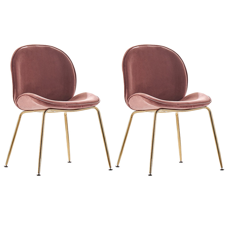 Metal Scandinavian Restaurant Side Chair Matte Finish Wingback Dining Chair