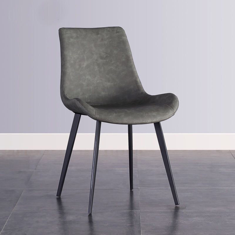 Chaise de cuir en faux cuir de style moderne 20 '' Chaise de restauration Parsons large pour un usage domestique