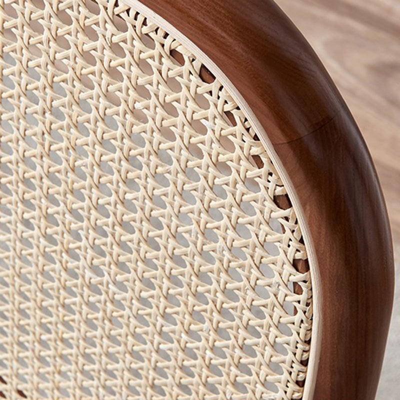 Chaise de salle à manger traditionnelle en bois massif, finition mate, chaise à dossier solide
