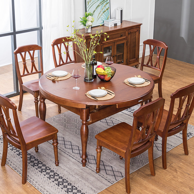 Chaise de salle à manger traditionnelle en bois, chaise latérale à dossier croisé de 35 pouces avec 4 pieds pour restaurant
