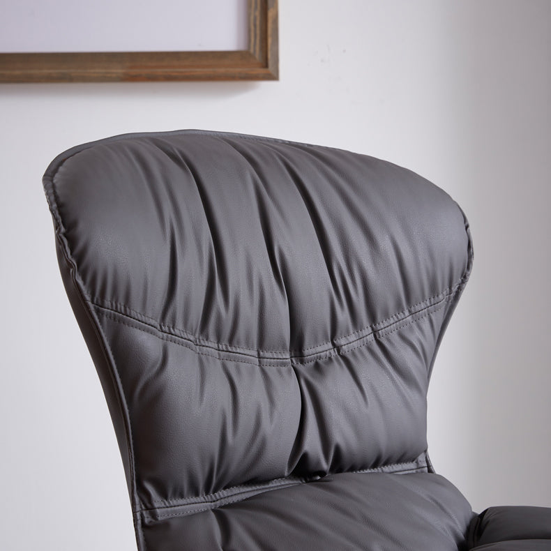 Chaises de salle à manger sans accoudoirs en métal de Style nordique, chaise latérale rembourrée en cuir pour usage domestique