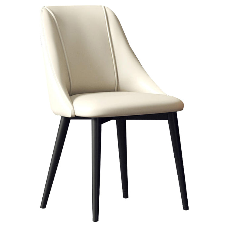 Ensemble de chaises d'appoint en cuir Pu de Style Glam, chaise d'appoint de salle à manger avec pieds en métal