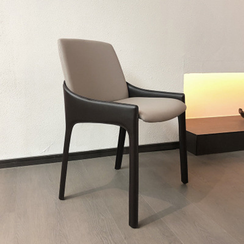 Chaise de salle à manger moderne en métal, chaise d'appoint Parsons de 20 pouces de large pour la cuisine