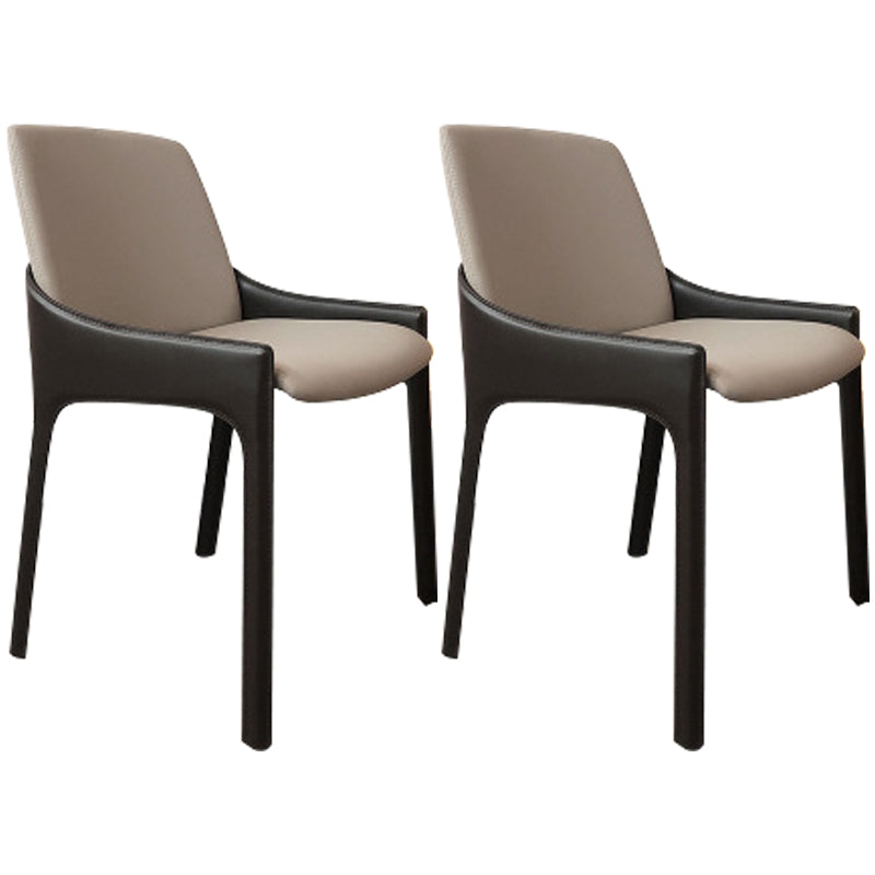 Chaise de salle à manger moderne en métal, chaise d'appoint Parsons de 20 pouces de large pour la cuisine