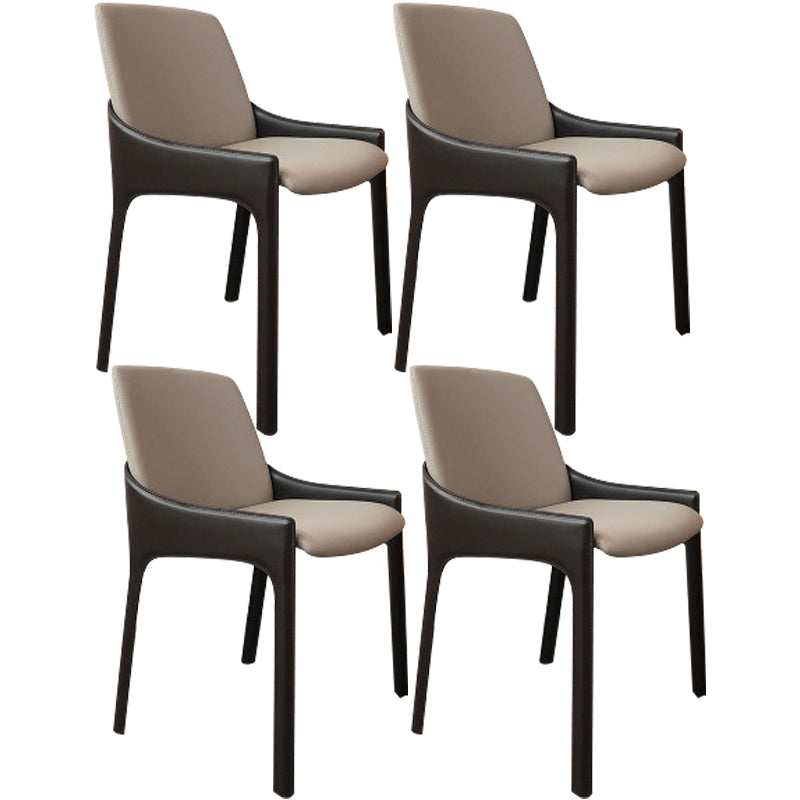 Chaise de salle à manger moderne en métal, chaise d'appoint Parsons de 20 pouces de large pour la cuisine