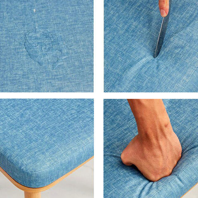 Fixed Minimalist Sintered Stone Top Kitchen Table Set of Light Brown Legs Base for Dining Room