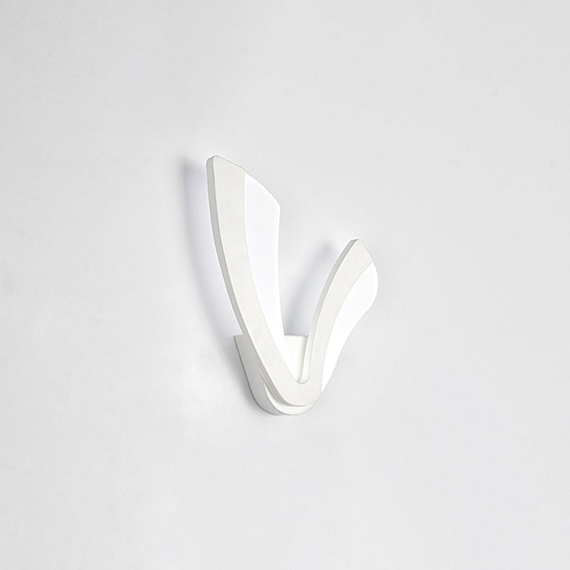 Lampada a parete Minimalista Minimalista Minimalista Sali in ferro battuto Sconce da parete con ombra acrilica