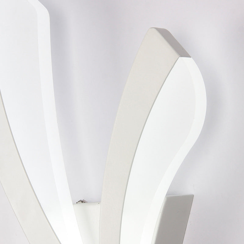 Lampada a parete Minimalista Minimalista Minimalista Sali in ferro battuto Sconce da parete con ombra acrilica