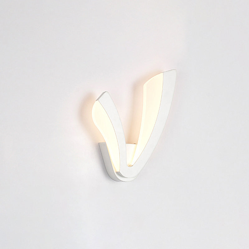 Lampada a parete Minimalista Minimalista Minimalista Sali in ferro battuto Sconce da parete con ombra acrilica