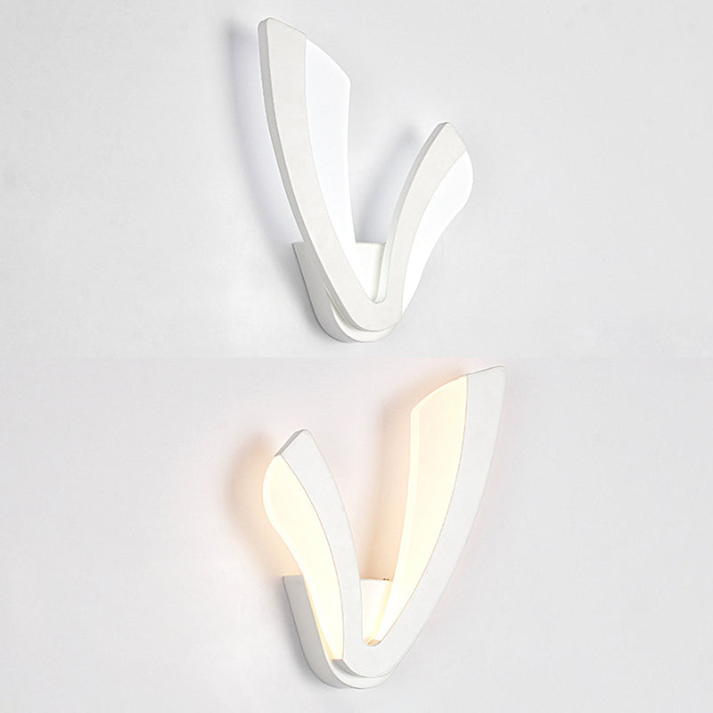 Lampada a parete Minimalista Minimalista Minimalista Sali in ferro battuto Sconce da parete con ombra acrilica