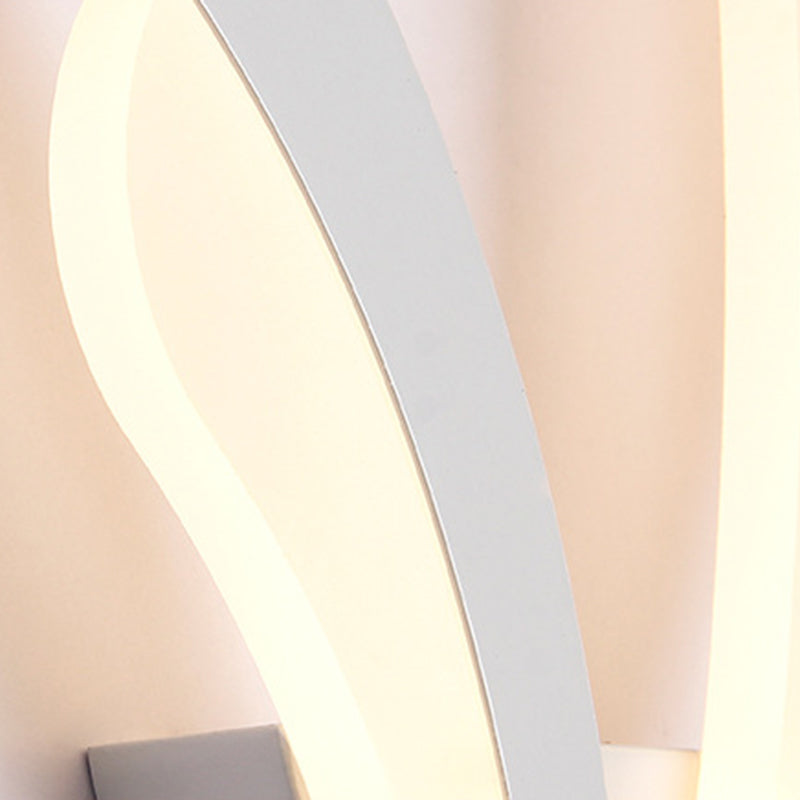 Lampada a parete Minimalista Minimalista Minimalista Sali in ferro battuto Sconce da parete con ombra acrilica