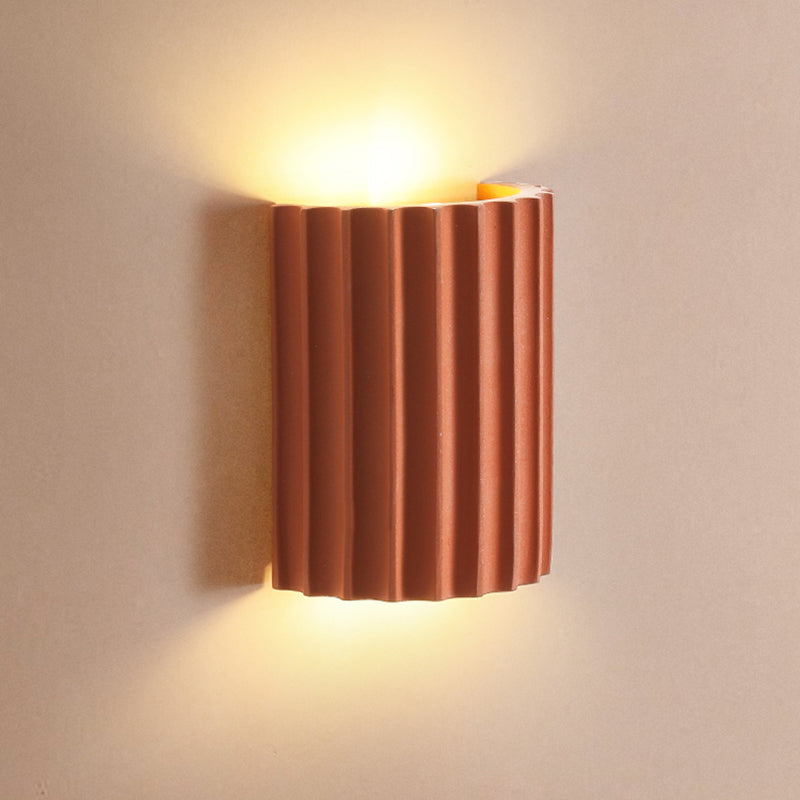 Moderne nordische Makkaronwand-Lampenharzzylindrisch 2-Licht-Wandleuchte für Innenräume