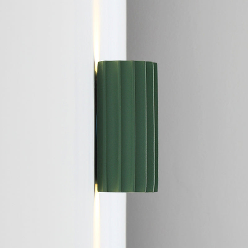 Moderne nordische Makkaronwand-Lampenharzzylindrisch 2-Licht-Wandleuchte für Innenräume