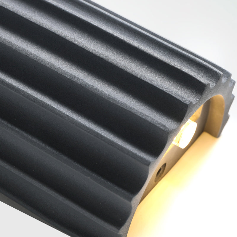 Moderne nordische Makkaronwand-Lampenharzzylindrisch 2-Licht-Wandleuchte für Innenräume