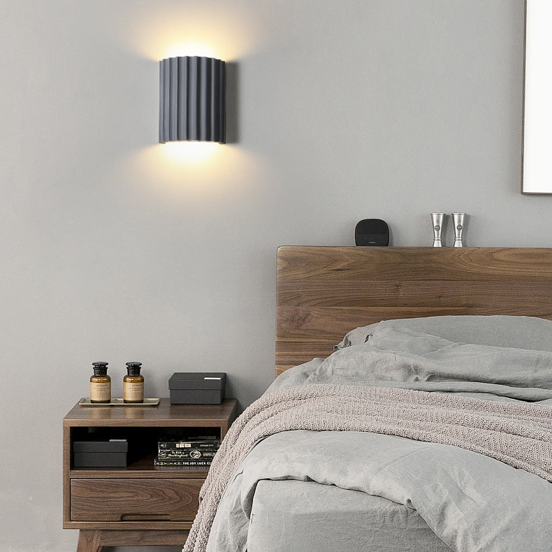 Moderne nordische Makkaronwand-Lampenharzzylindrisch 2-Licht-Wandleuchte für Innenräume