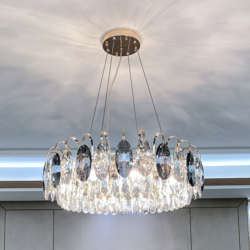 Moderni lampadari circolari luci il lampadario cristallino di illuminazione per soggiorno