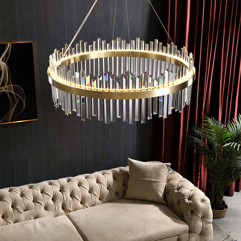 Geometric Chandelier Ceiling Pendant Light Modern Crystal Chandeliers For Dining Room