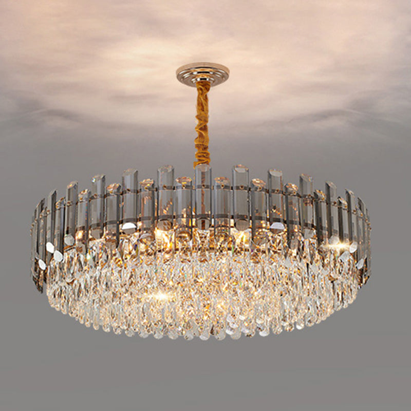 Modern Circular Chandelier Crystal Chandelier Lighting Fixtures For Dining Room