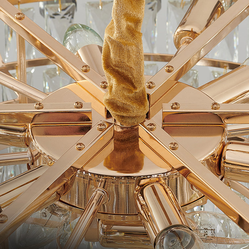 Modern Circular Chandelier Crystal Chandelier Lighting Fixtures For Dining Room