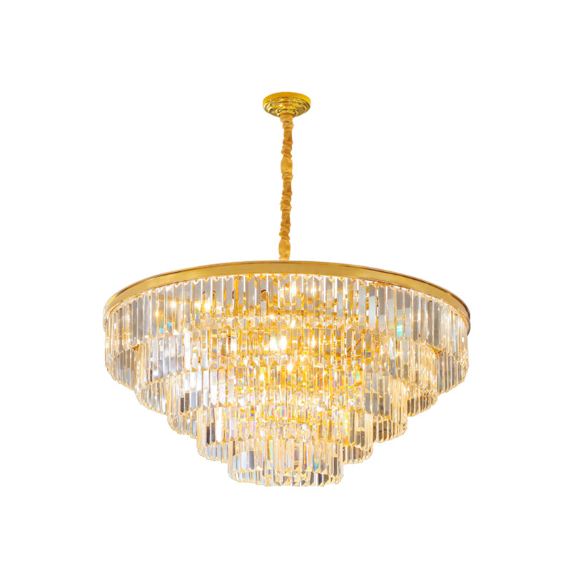 Modern Geometric Chandelier Lights Crystal Chandelier Lighting Fixtures for Living Room