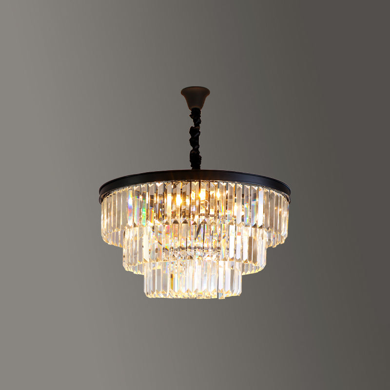 Modern Geometric Chandelier Lights Crystal Chandelier Lighting Fixtures for Living Room