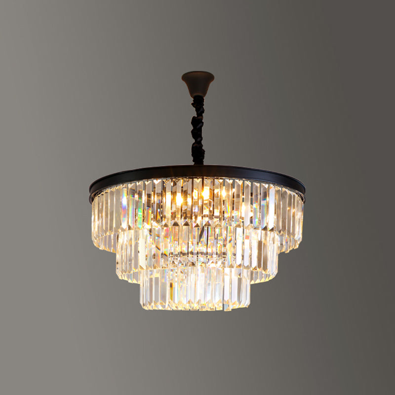 Modern Geometric Chandelier Lights Crystal Chandelier Lighting Fixtures for Living Room