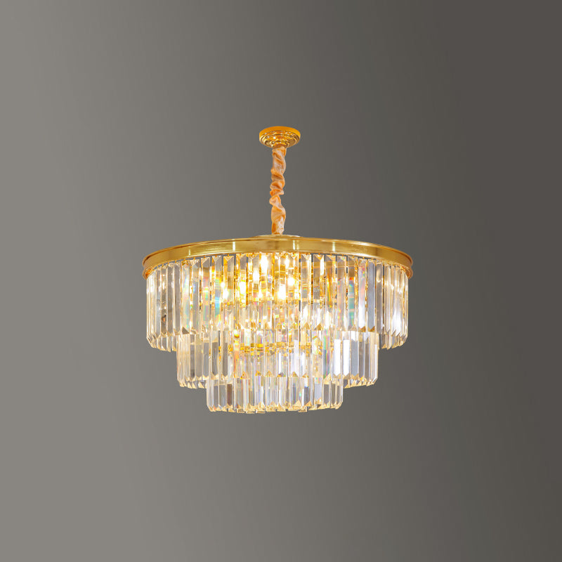 Modern Geometric Chandelier Lights Crystal Chandelier Lighting Fixtures for Living Room