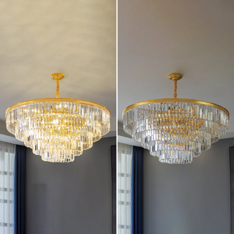 Modern Geometric Chandelier Lights Crystal Chandelier Lighting Fixtures for Living Room