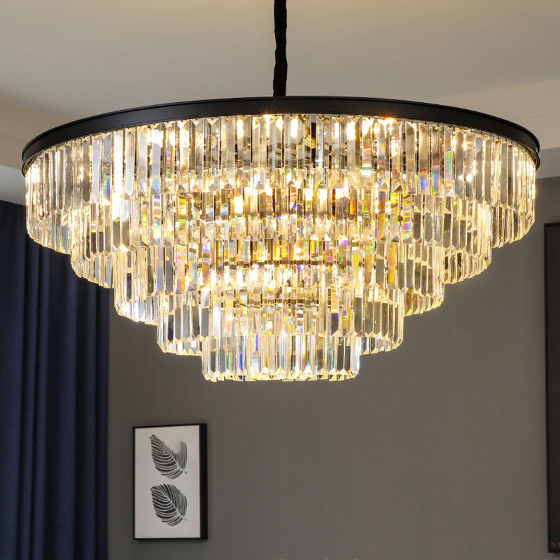 Modern Geometric Chandelier Lights Crystal Chandelier Lighting Fixtures for Living Room