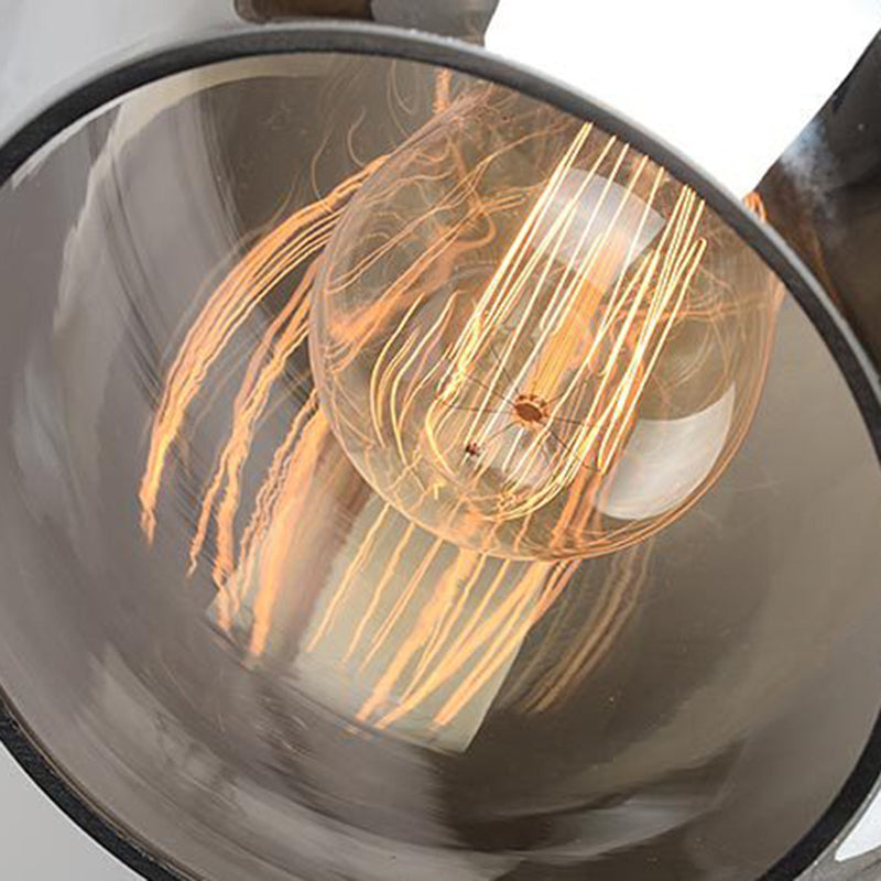 Glass Black Pendant Light in Modern Creative Style Aluminium Globe Hanging Lamp for Interior Spaces