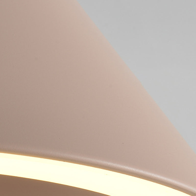 Triangle Metal Hanging Pendant Lamp 1-Light Modern Style Pendant Ceiling Lights