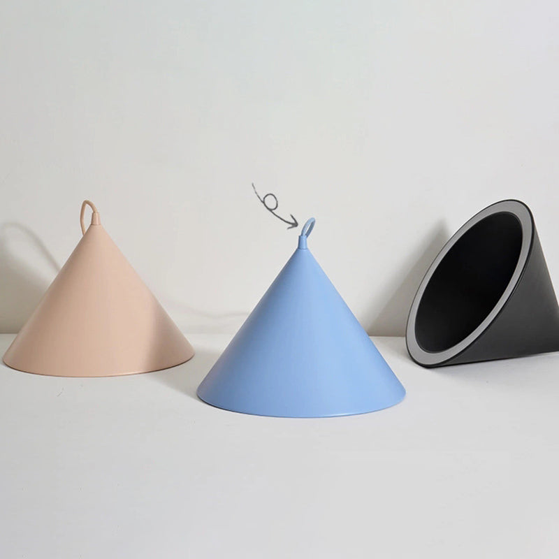 Triangle Metal Hanging Pendant Lamp 1-Light Modern Style Pendant Ceiling Lights