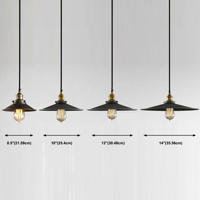Industrial Simplicity Hanging Light Fixture with Metal Shade for Drawing Room Coffee Shop