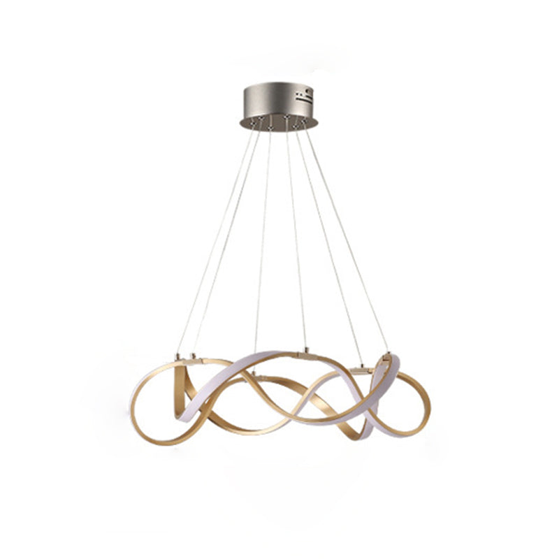 Multi Lights Aluminum Chandelier Lighting Fixtures Modern Style Multi-Tier Pendant Light