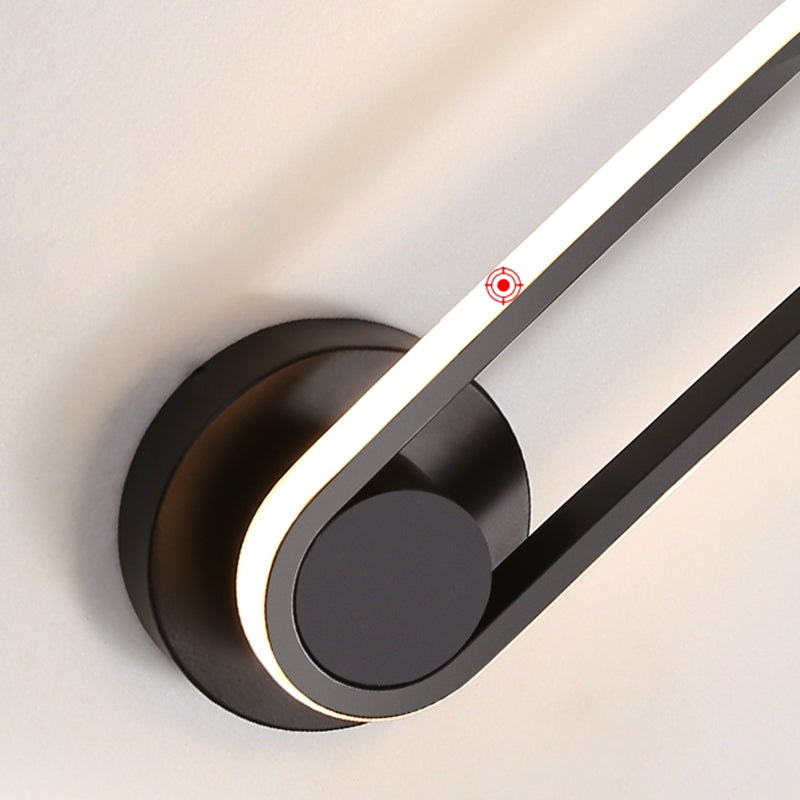 Acrylic Oval LED Wall Sconce in Modern Concise Style Aluminium Rotatable Wall Lamp for Bedroom