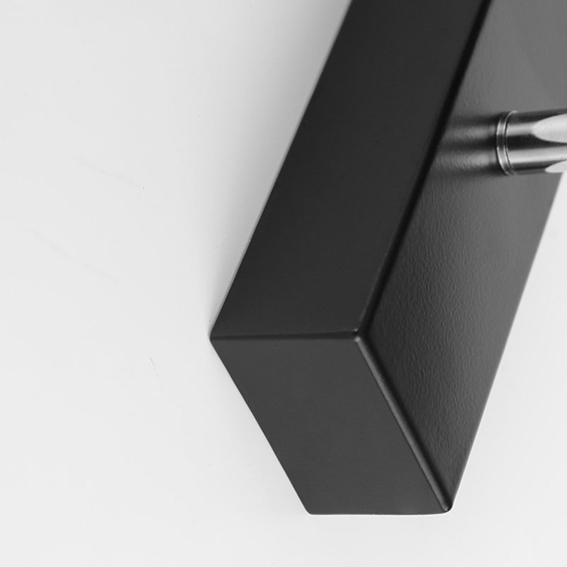 Lampada a parete a LED in ferro laccata in stile moderno rettangolare a parete rotabile per camera da letto