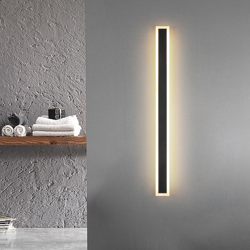 Modern Wall Lights Rectangle Wall Sconce Lights Metal 1 Light Wall Sconce Lights
