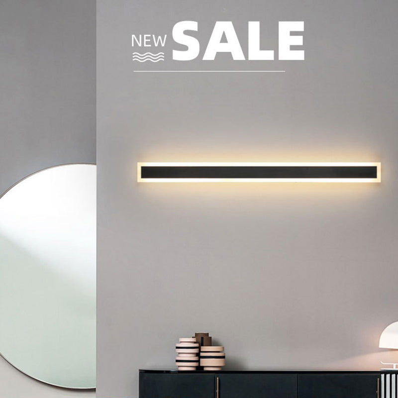 Modern Wall Lights Rectangle Wall Sconce Lights Metal 1 Light Wall Sconce Lights